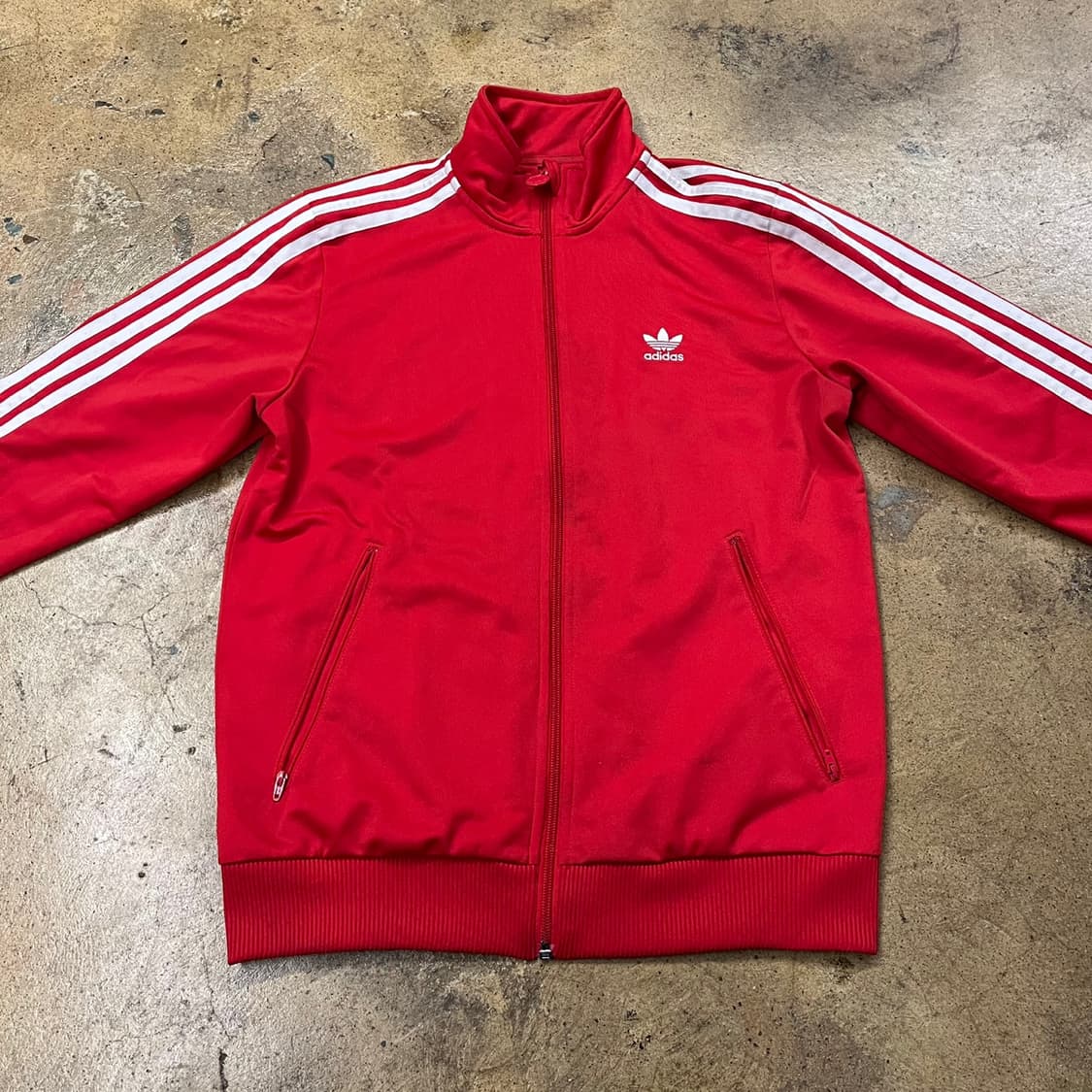 [정품/79] 아디다스 빨간색 레드 져지 삼선 트랙탑 b14 상품이미지3