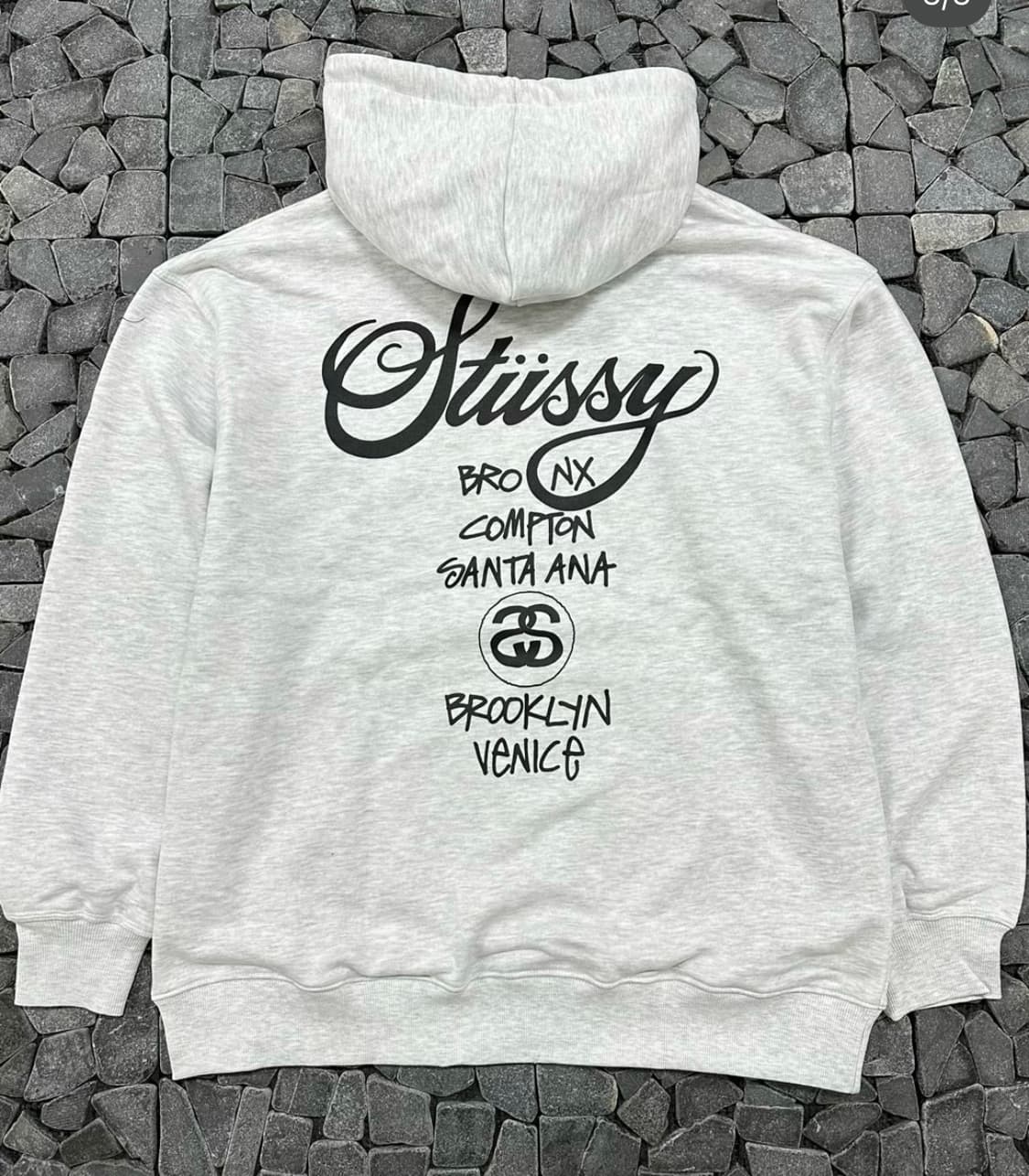 스투시 백염 월드투어 후드 M/L 상품이미지1