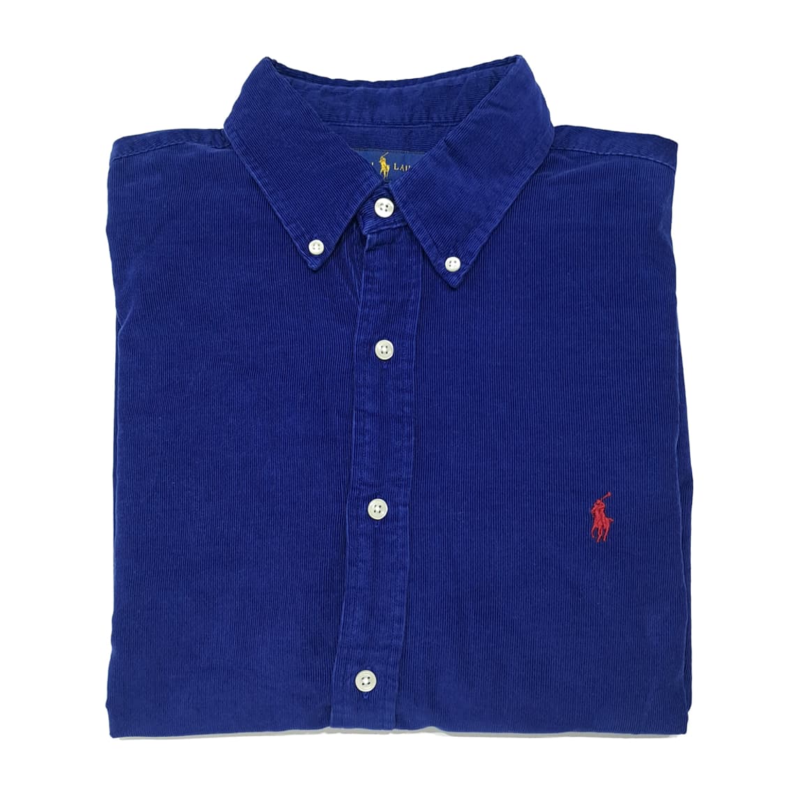CL797 L 폴로 00s 파인웨일 로얄블루 핀코듀로이 셔츠 남방 상품이미지8