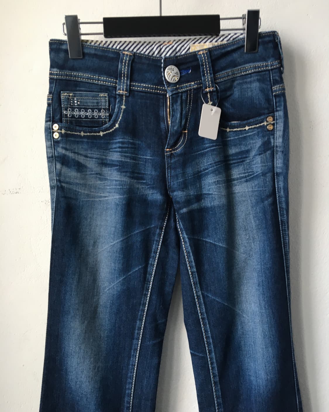 Back pocket point denim pants 상품이미지6