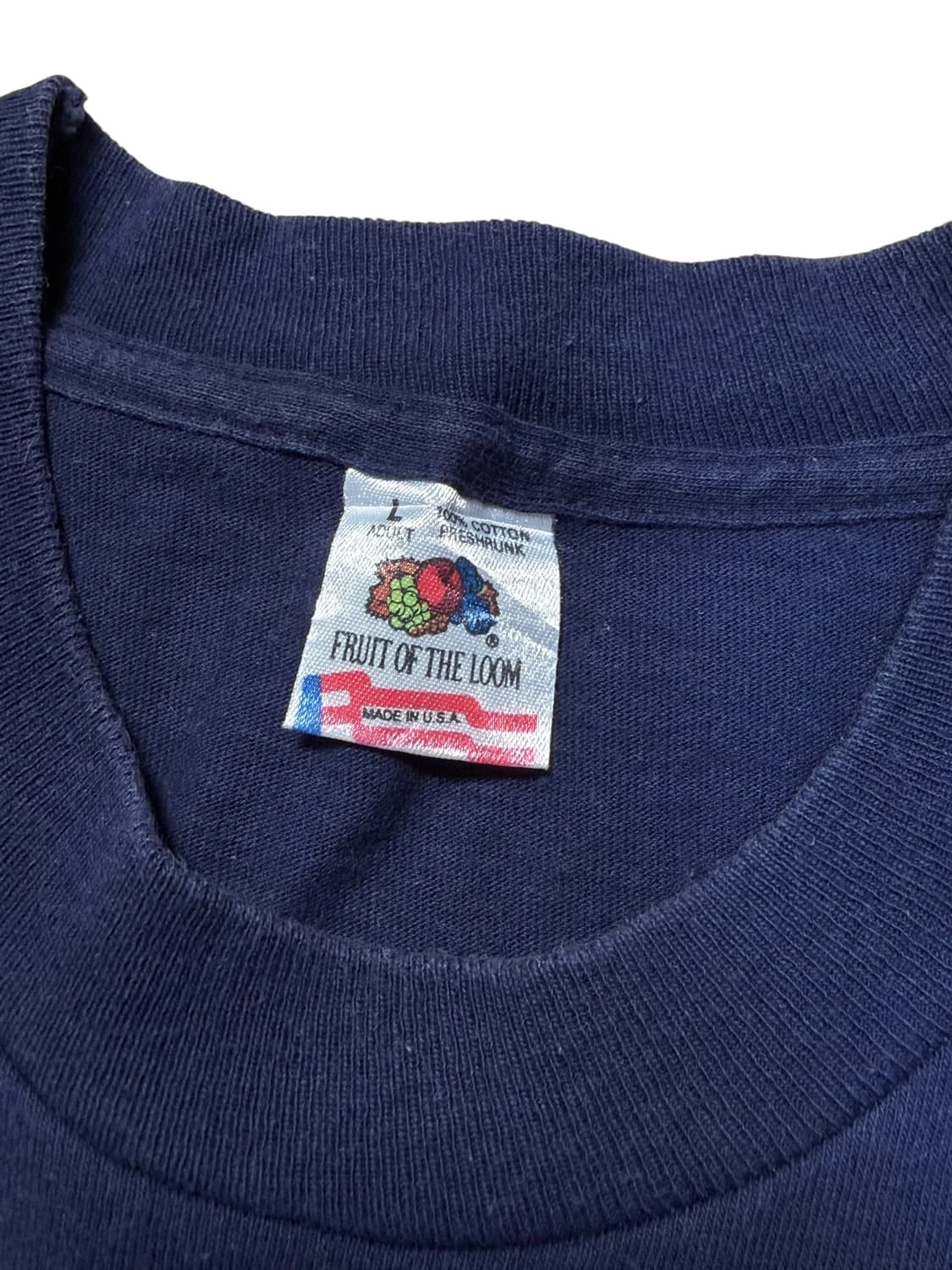 90s 프룻오브더룸 USA Made 빈티지 반팔티 상품이미지3