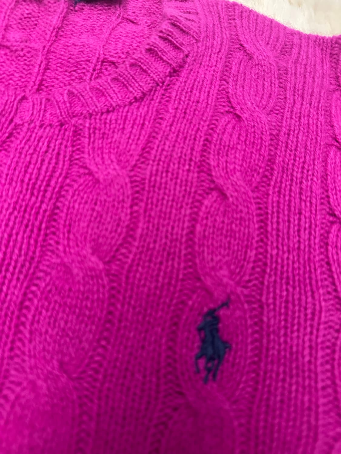 폴로 랄프로렌 꽈배기 니트 XS 상품이미지3