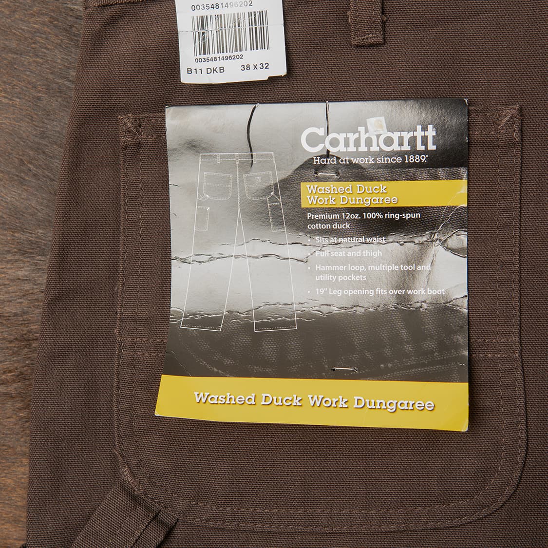 [38] 00s 칼하트 B11 덕캔버스 덩가리 싱글니 워크팬츠 데드스탁  상품이미지6