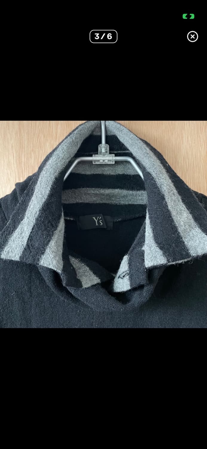 Y’s 스트라이프 카라 도킹 니트 상품이미지3