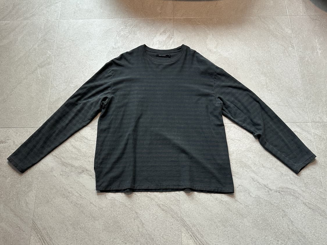 해칭룸 VTG 빈티지 스트라이프 티 다이드 블루 4사이즈 상품이미지3