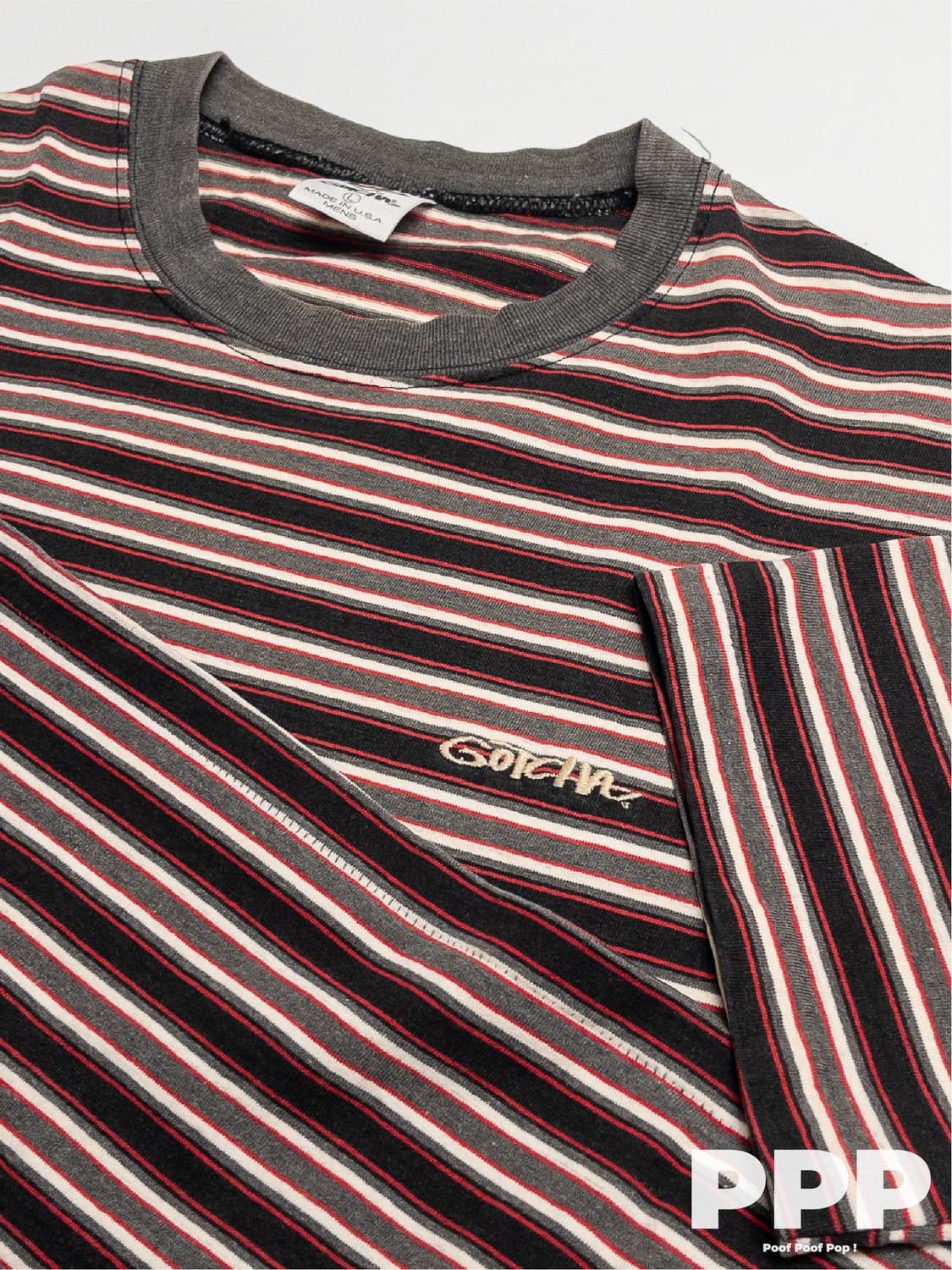90's Gotcha 스트라이프 티셔츠 상품이미지1