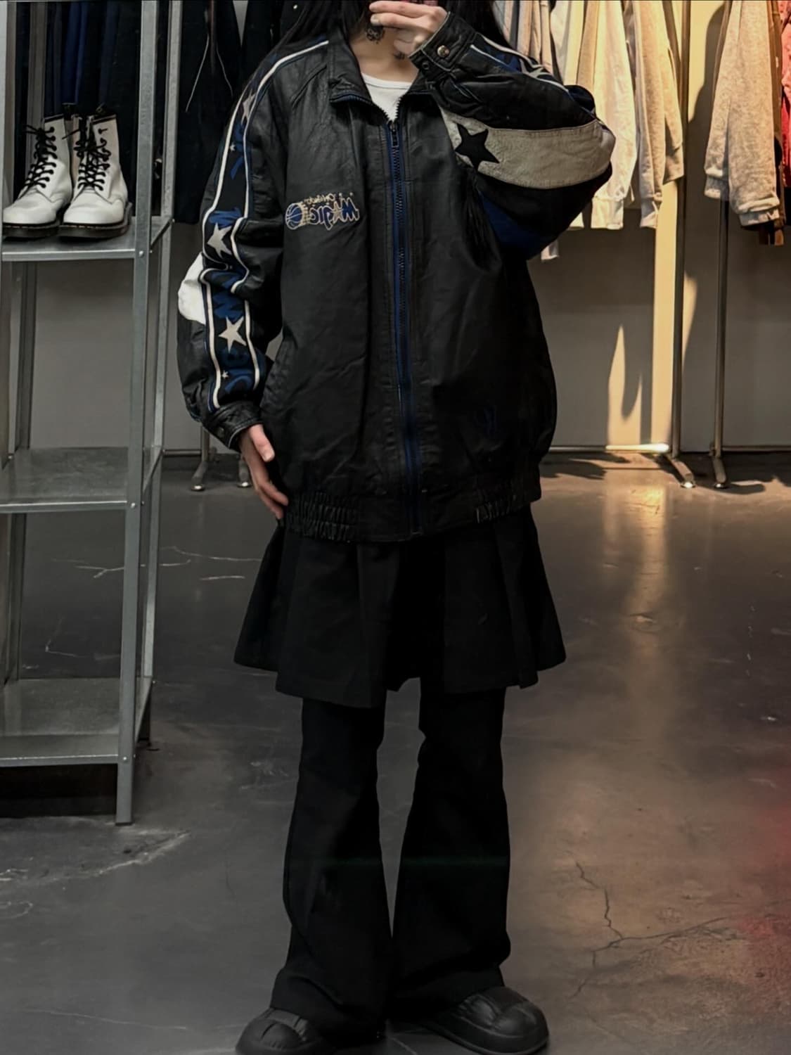 프로플레이어 NBA 올랜도매직 올드스쿨 레더 자켓 A3619 상품이미지1