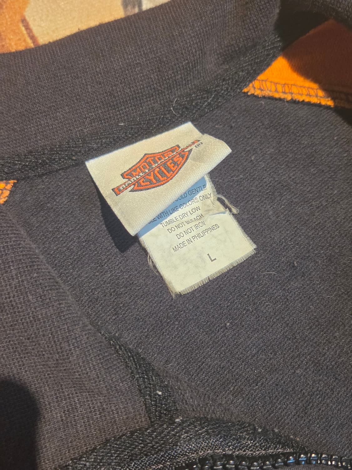 할리데이비슨 오렌지 빈티지 집업 상품이미지3