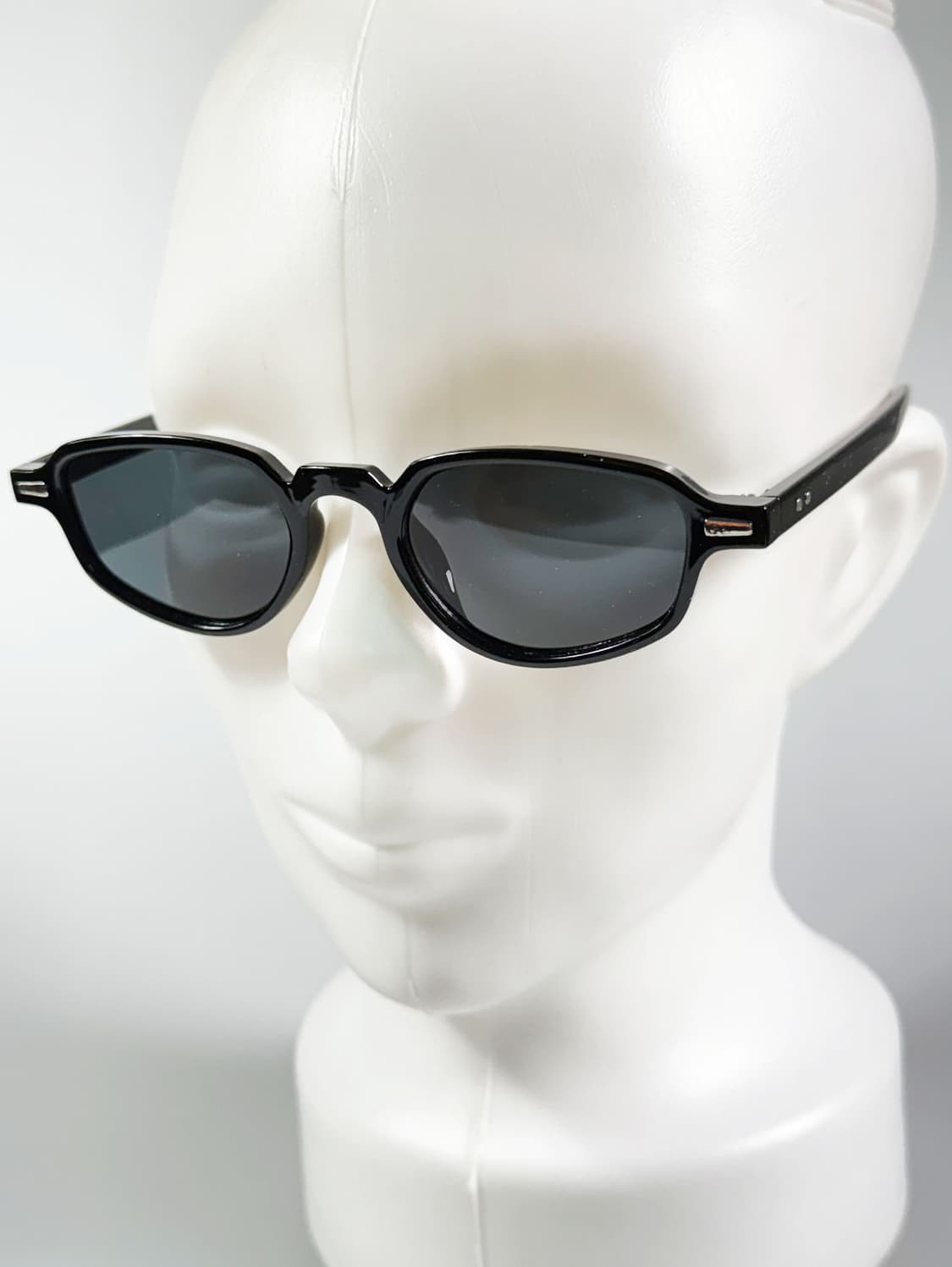 블랙 볼드 스퀘어 프레임 빈티지 선글라스 상품이미지8