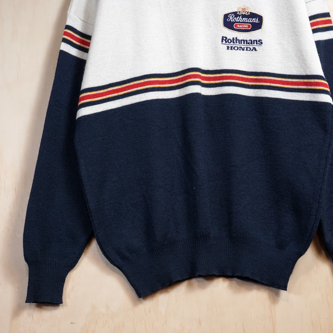 1980s Rothmans 혼다 레이싱 영국제 니트 상품이미지4