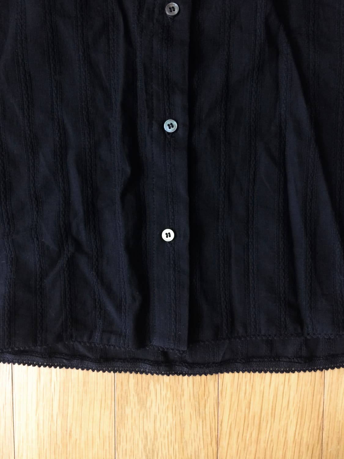 Mandarin Collar Blouse (black) 상품이미지4