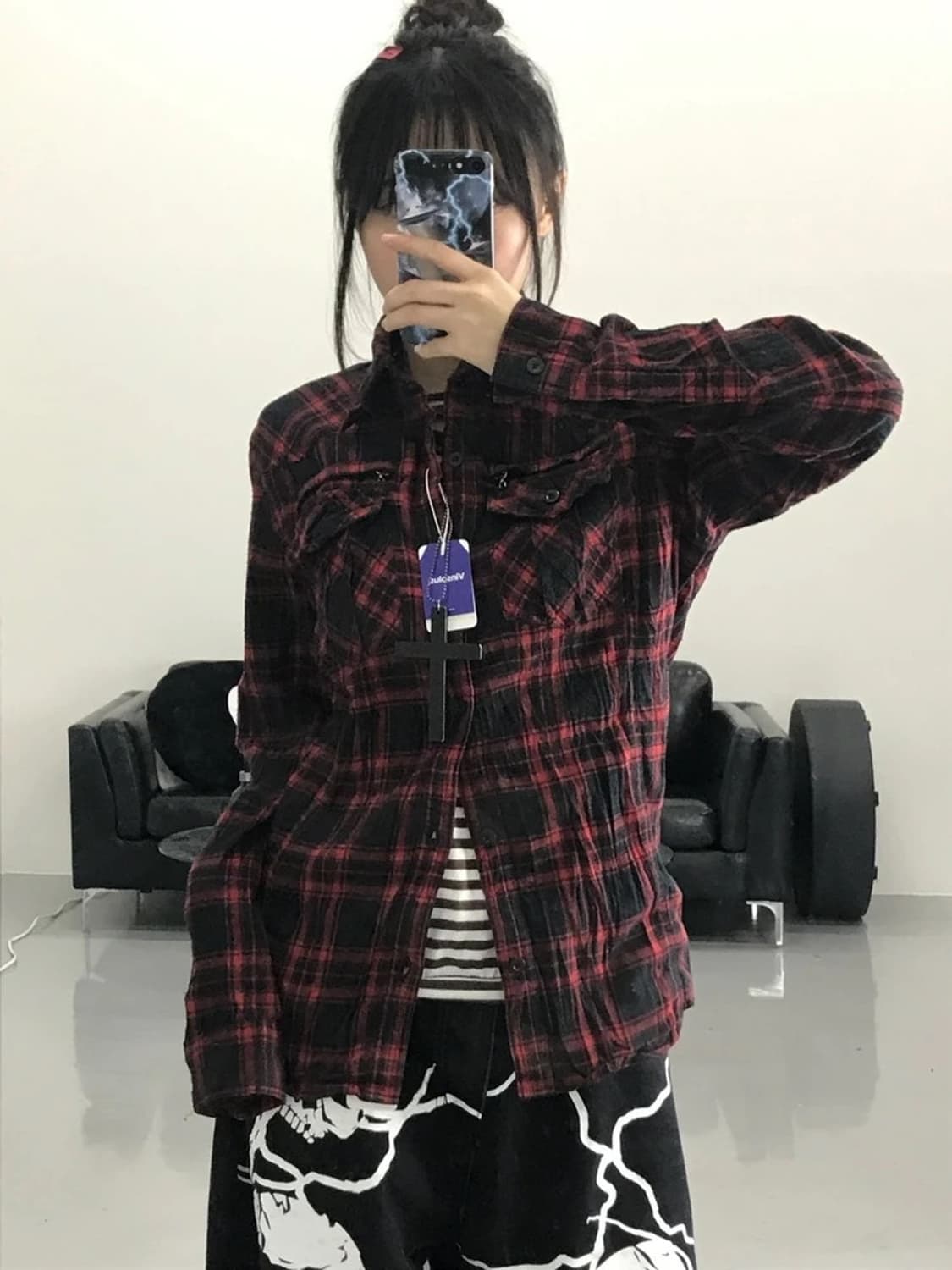 인 더 앤틱 체크 셔츠 상품이미지2