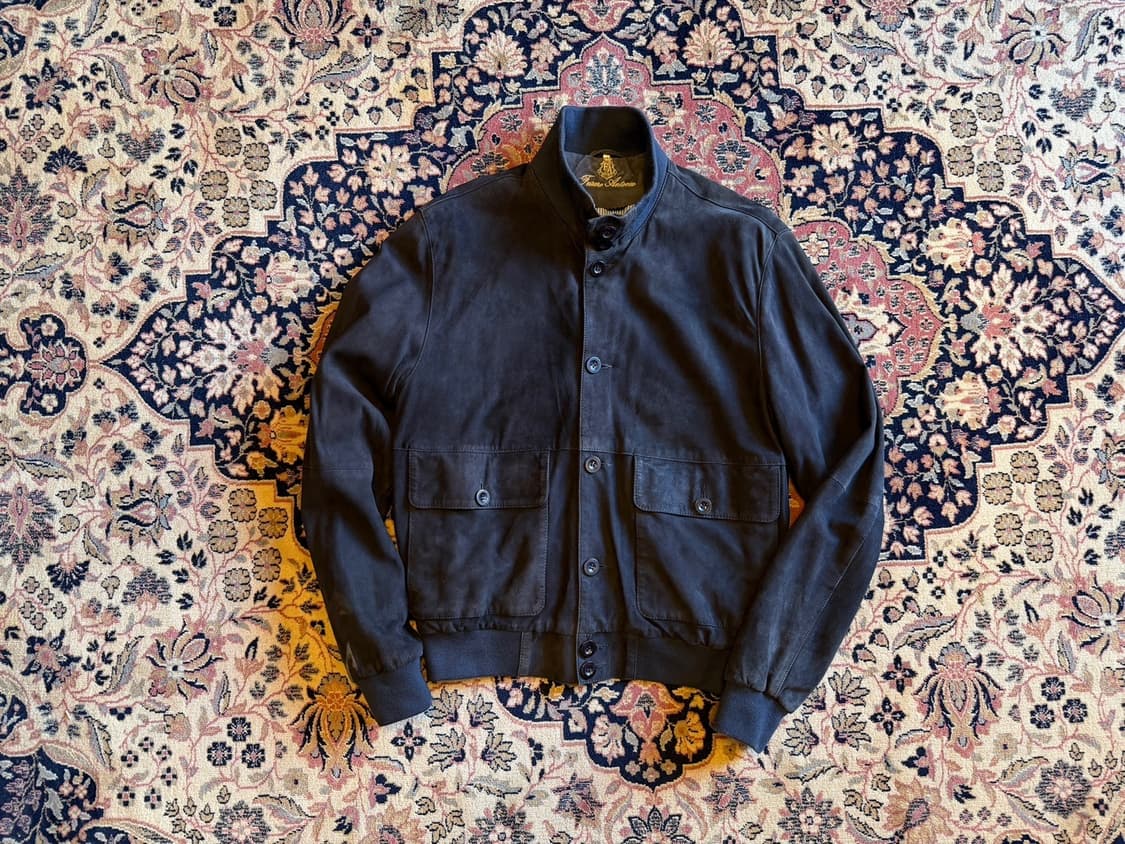 FUSARO ANTONIO 스웨이드 레더 해팅턴 자켓 100 상품이미지4