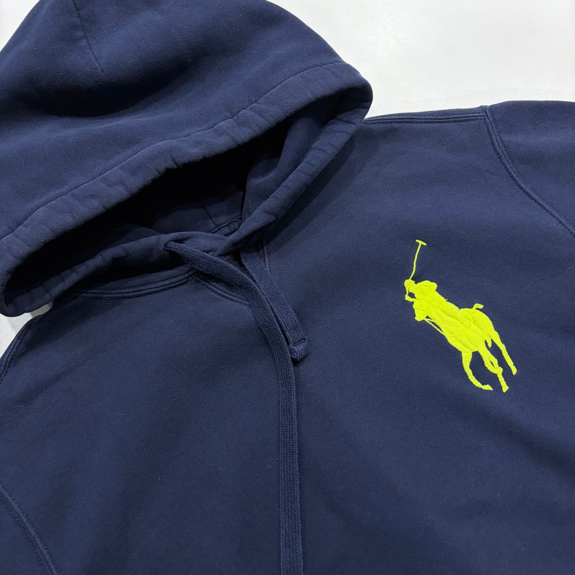 [L] 폴로 랄프로렌 네이비 후드티 3 형광 빅포니 C297 상품이미지3