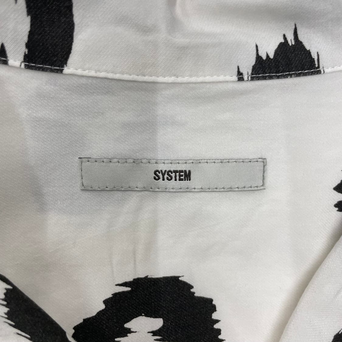 시스템 레오파드 패턴 하프셔츠 상품이미지6