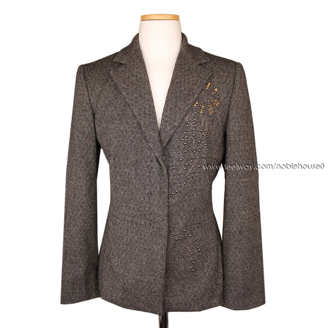 아이스버그 그레이 비즈 울 자켓 (44반) 상품이미지1