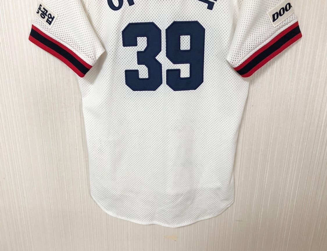 KBO 위팬 두산베어스 올드 홈유니폼/져지 80 #39 이종욱 상품이미지9