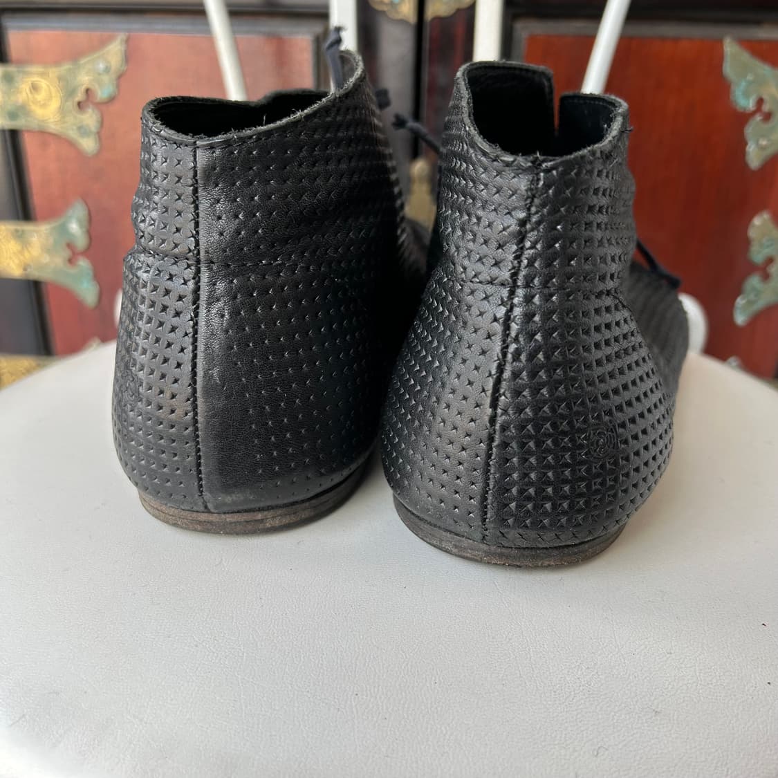 마르셀 펀칭 레더 앵클 부츠 상품이미지5