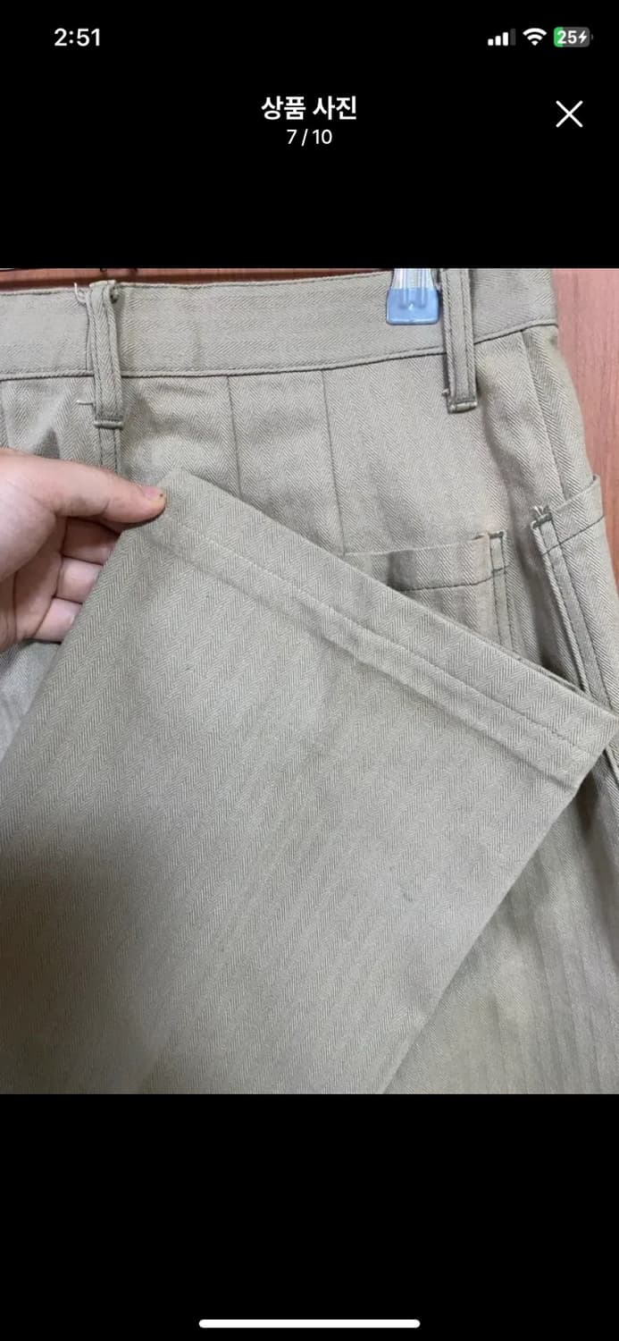 [OUTSTANDING] 아웃스탠딩 헤링본 퍼티그 팬츠 32사이즈 상품이미지7