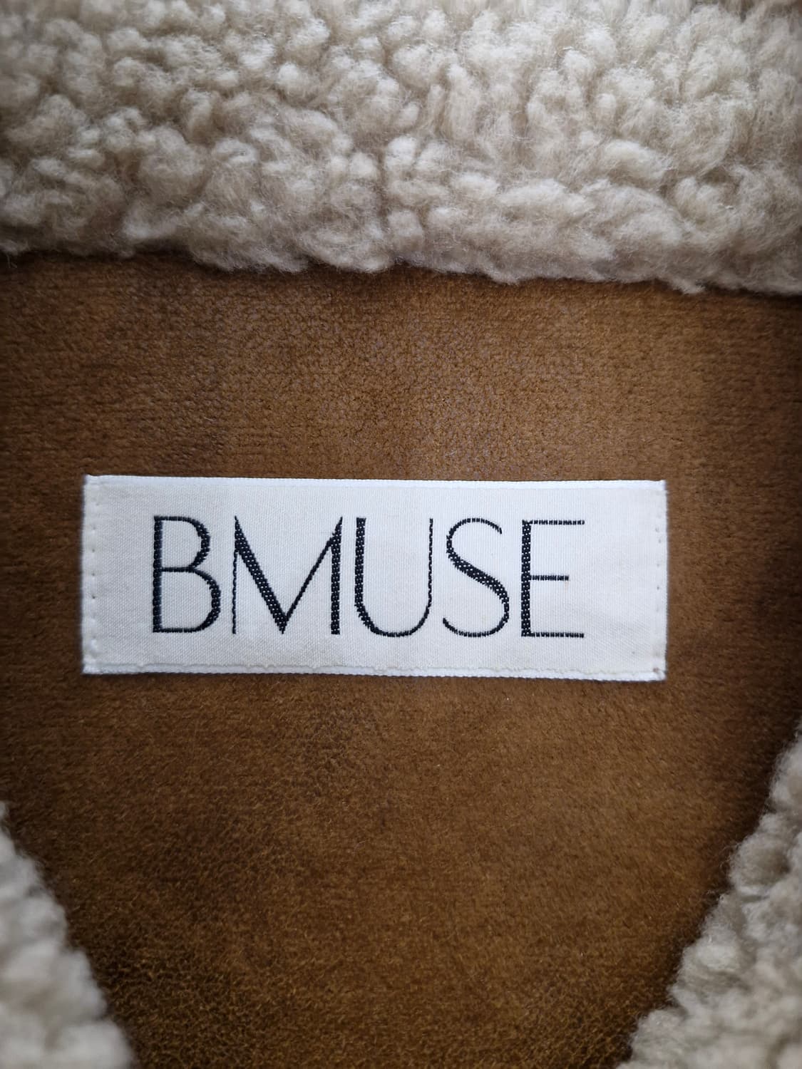 BMUSE 비뮤즈 베어무스탕 모카베이지[S] 상품이미지8