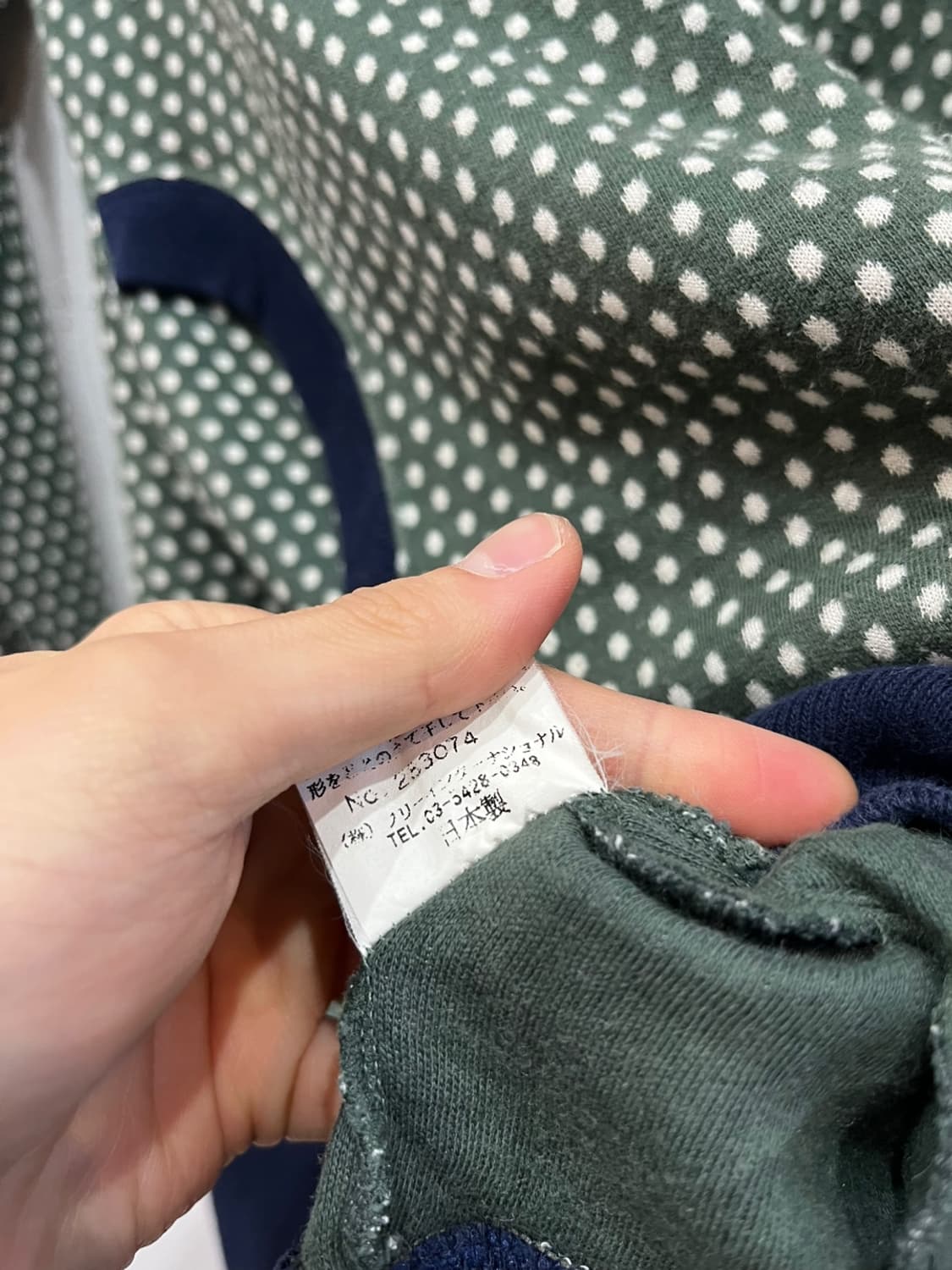 DUDE DO 도트 땡땡이 후드집업 made in japan 상품이미지8