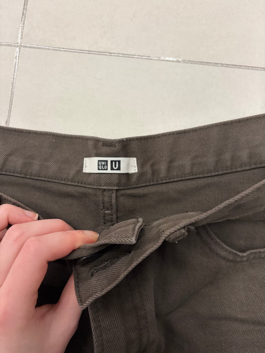 유니클로 브라운 팬츠 상품이미지2