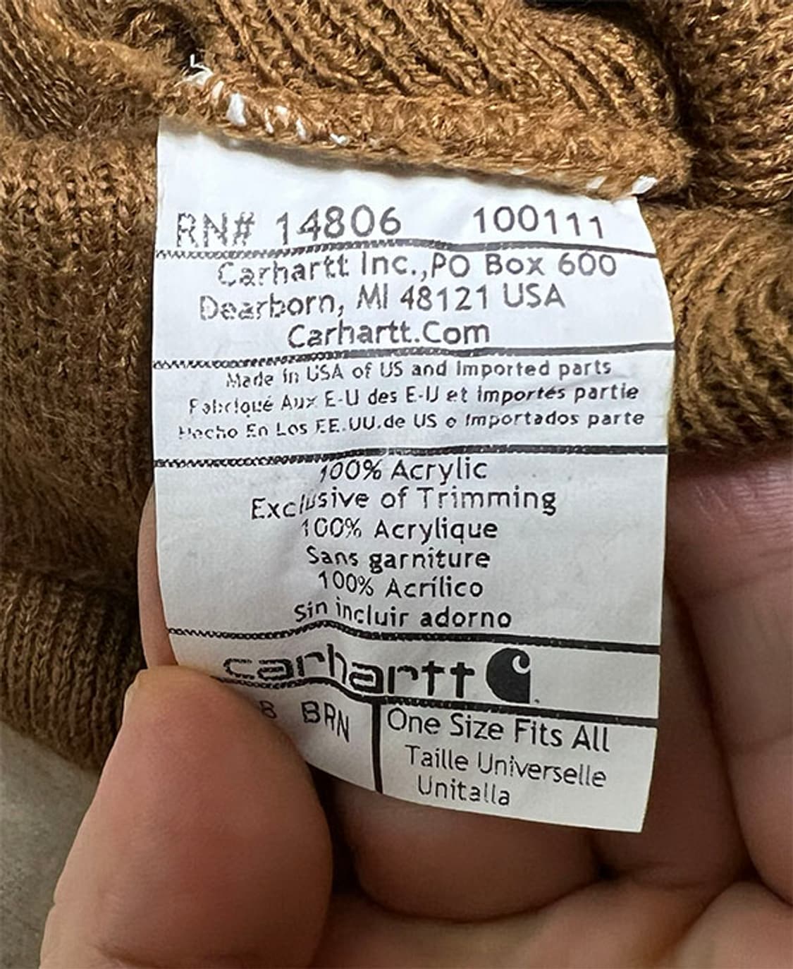 칼하트 A18 커브드 비니 남녀공용 프리 상품이미지4