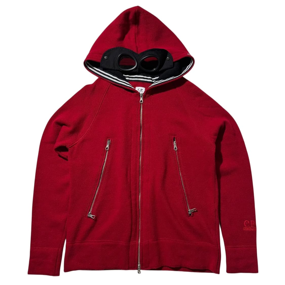 CP컴퍼니 고글 투웨이 니트 후드집업 상품이미지2