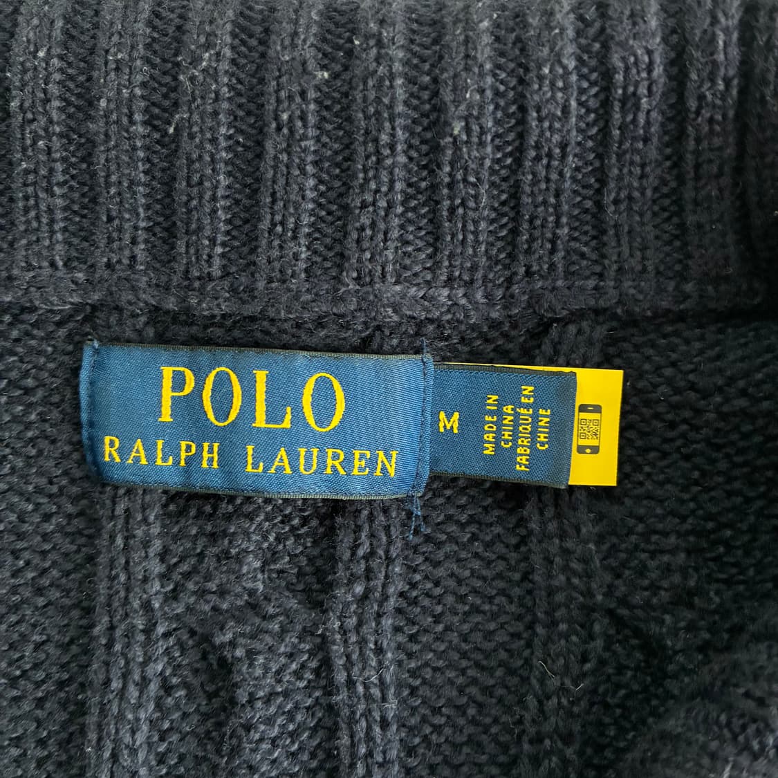 Polo 폴로 랄프로렌 현행QR 쿼터집업 케이블 니트 상품이미지6