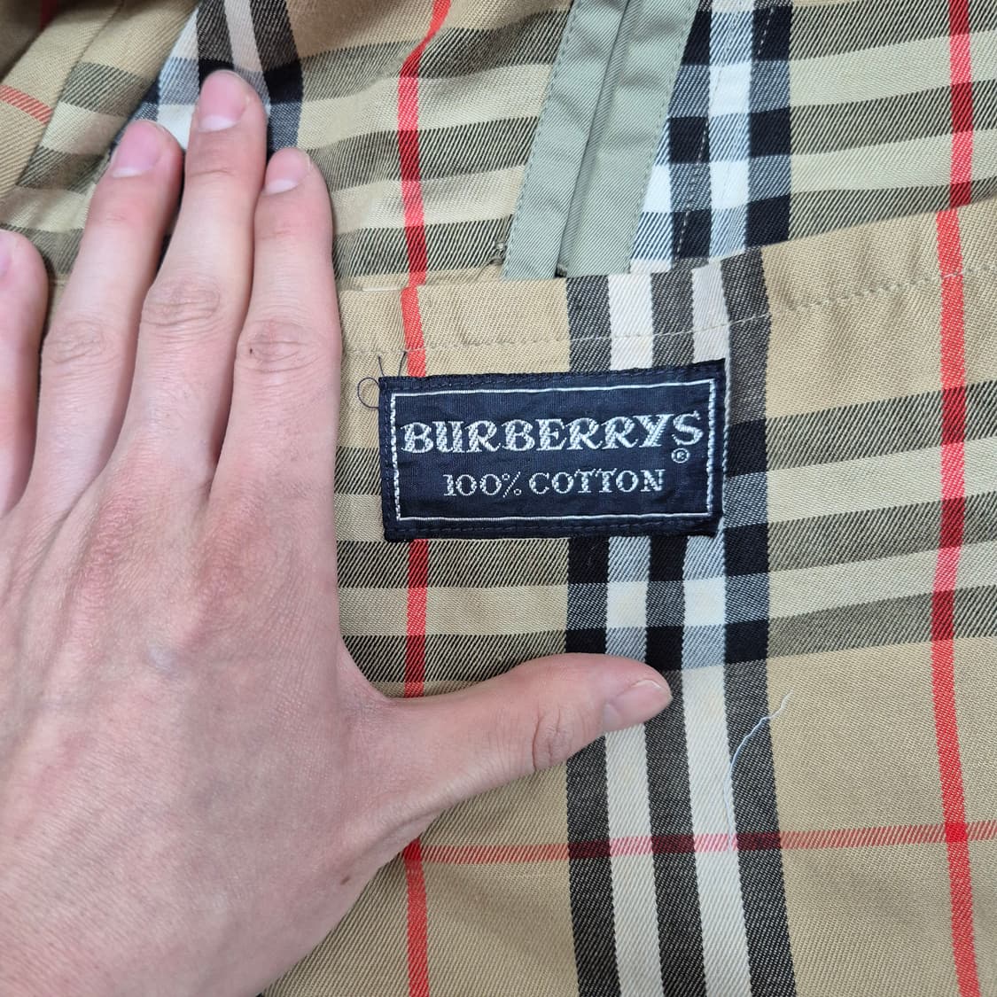 버버리 노바체크 안감 내피 트렌치코트 M(95) 상품이미지4