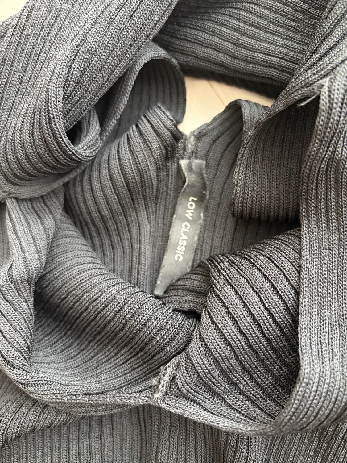 로우클래식 브이넥 립니트  상품이미지6