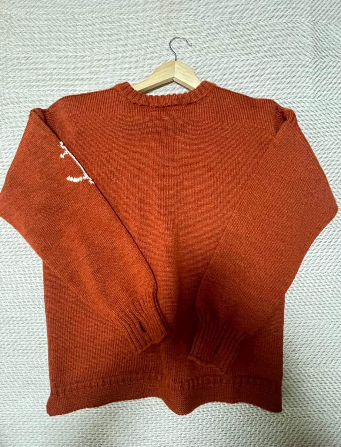 [42] 피셔맨 홀가먼트 가디건 -번트 오렌지 상품이미지2