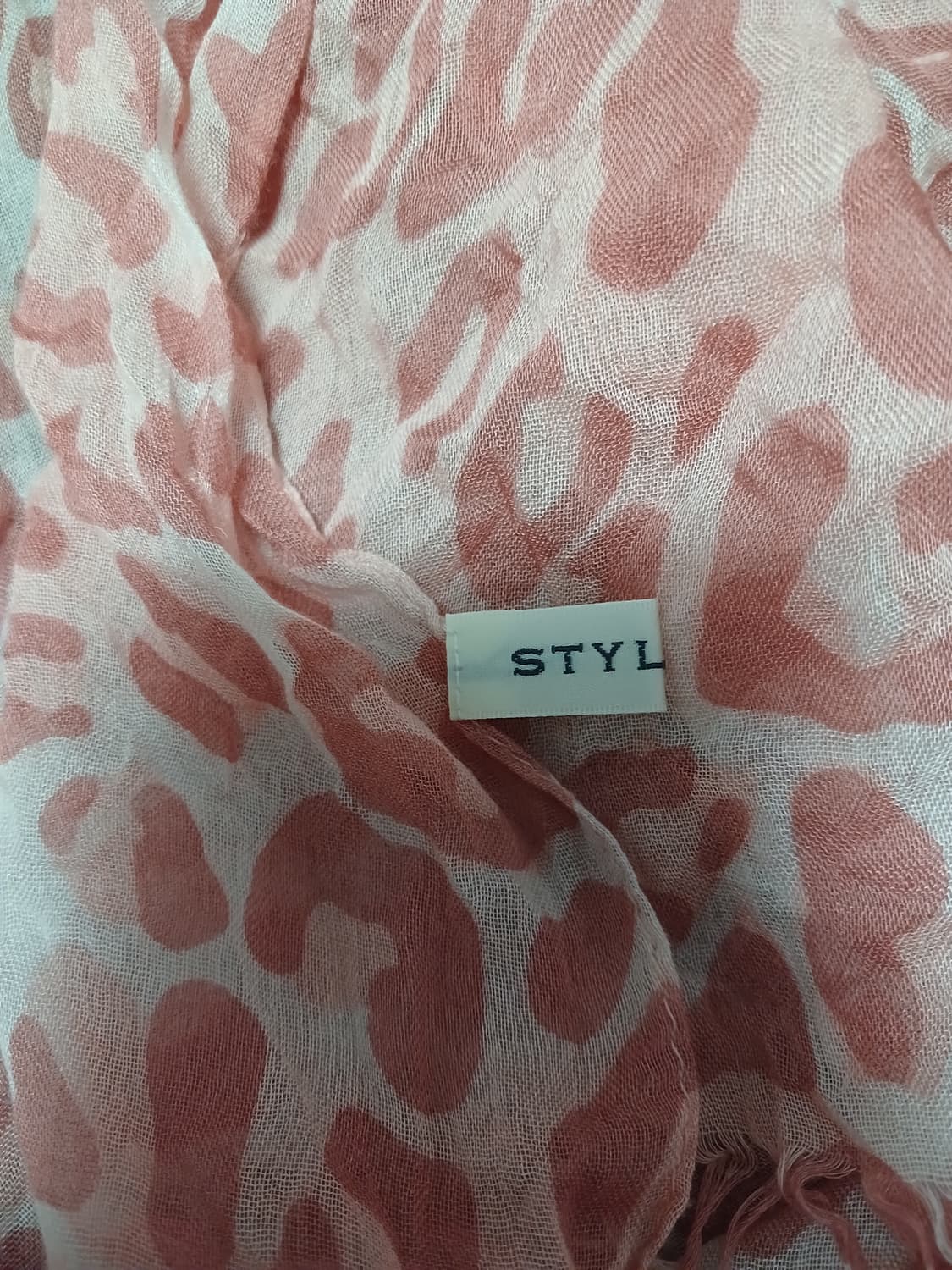 모리걸 style me 오렌지 레오파드 스카프  상품이미지2