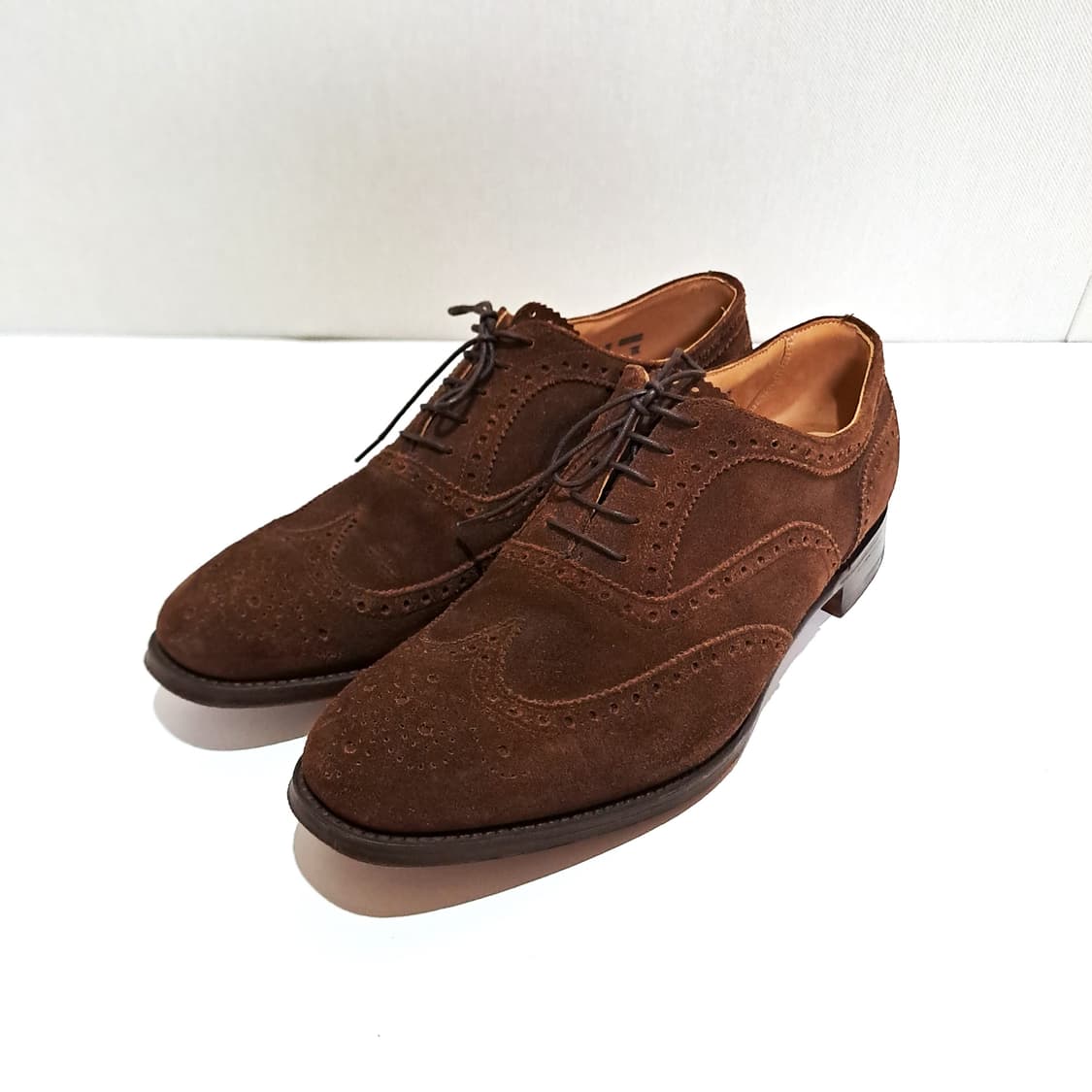 (택포) 조셉치니 스웨이드 브라운 슈즈  8.5 B736 상품이미지1