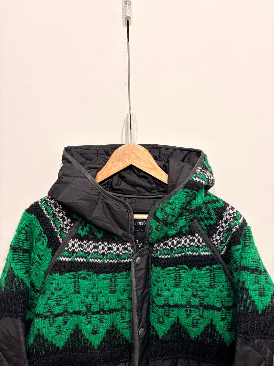 ADSB 앤더슨벨 유니섹스 노르딕 니트 패치 퀼티드 파카 상품이미지3