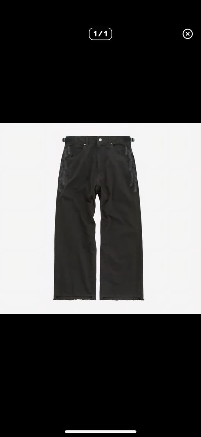 폴리테루 페더 자수 고시마팬츠 상품이미지1