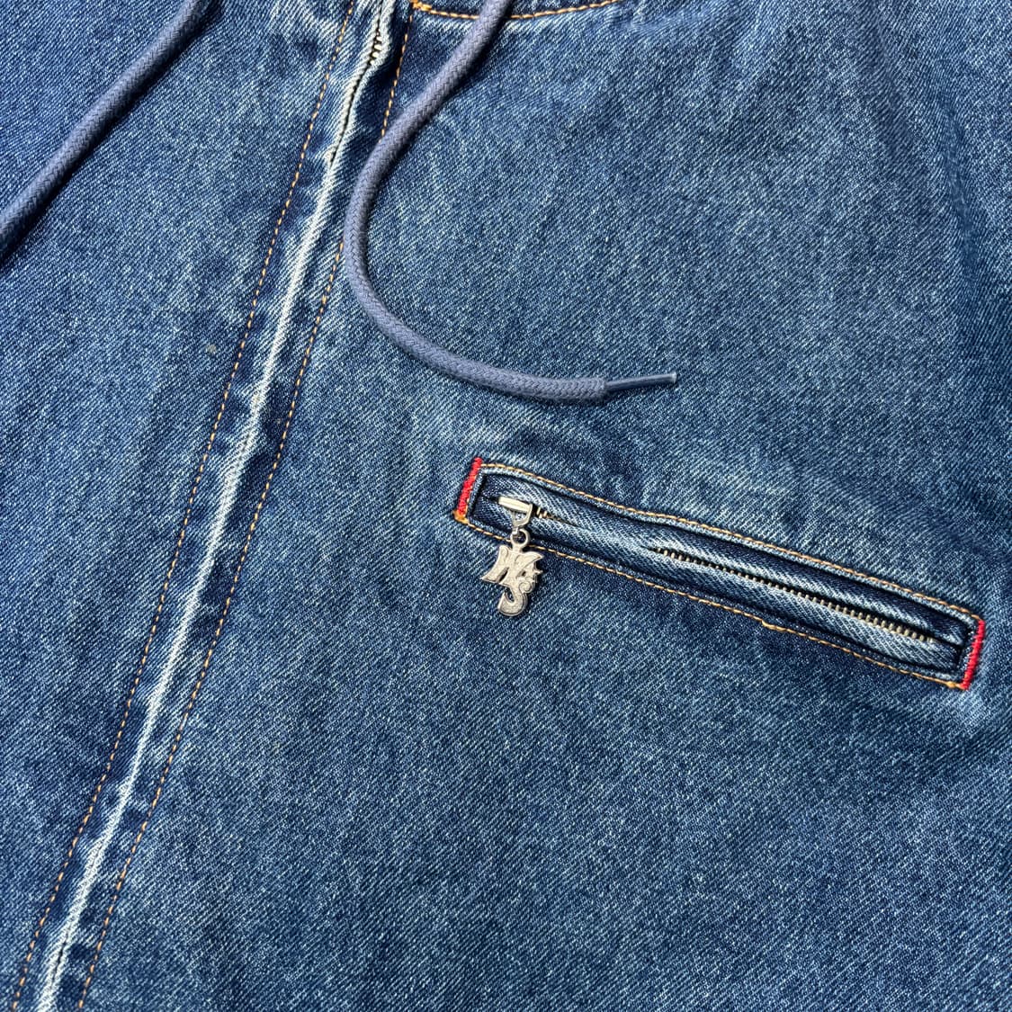 위캔더스 W 데님 후드 집업 (XL) 상품이미지3