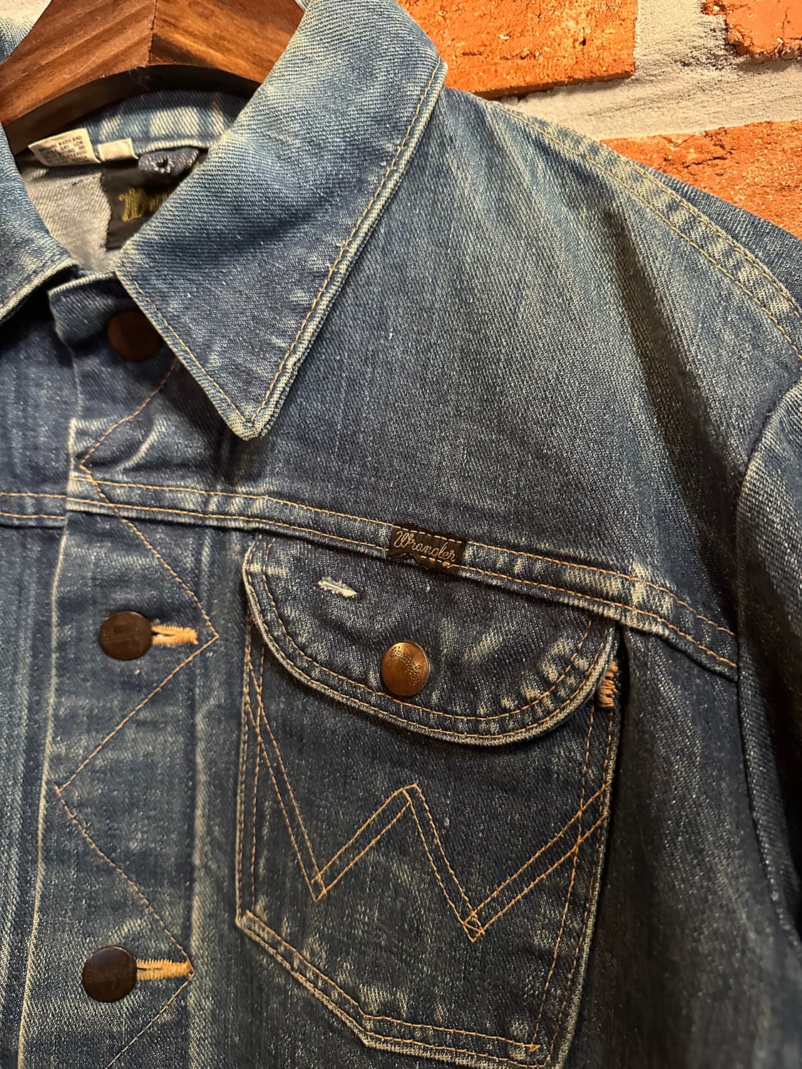 70s USA 빈티지 랭글러 124MJ 데님 자켓 상품이미지5