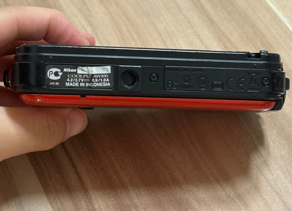 (작례 ㅇ) 니콘 쿨픽스 AW100 주황 방수 디지털 카메라 상품이미지7