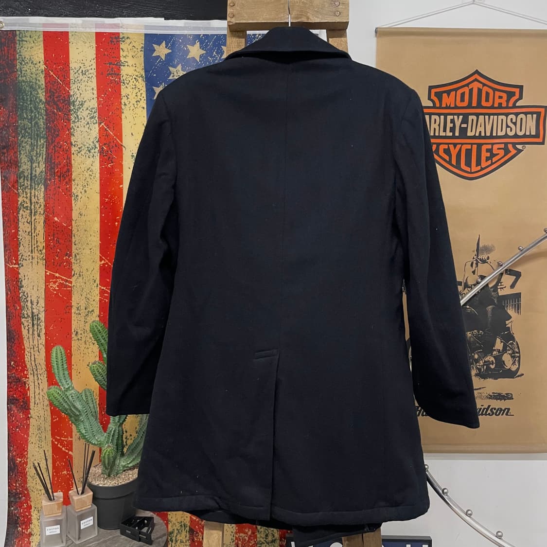 90s 폴로 랄프로렌 U.S NAVY 미 해군 피 코트 상품이미지2