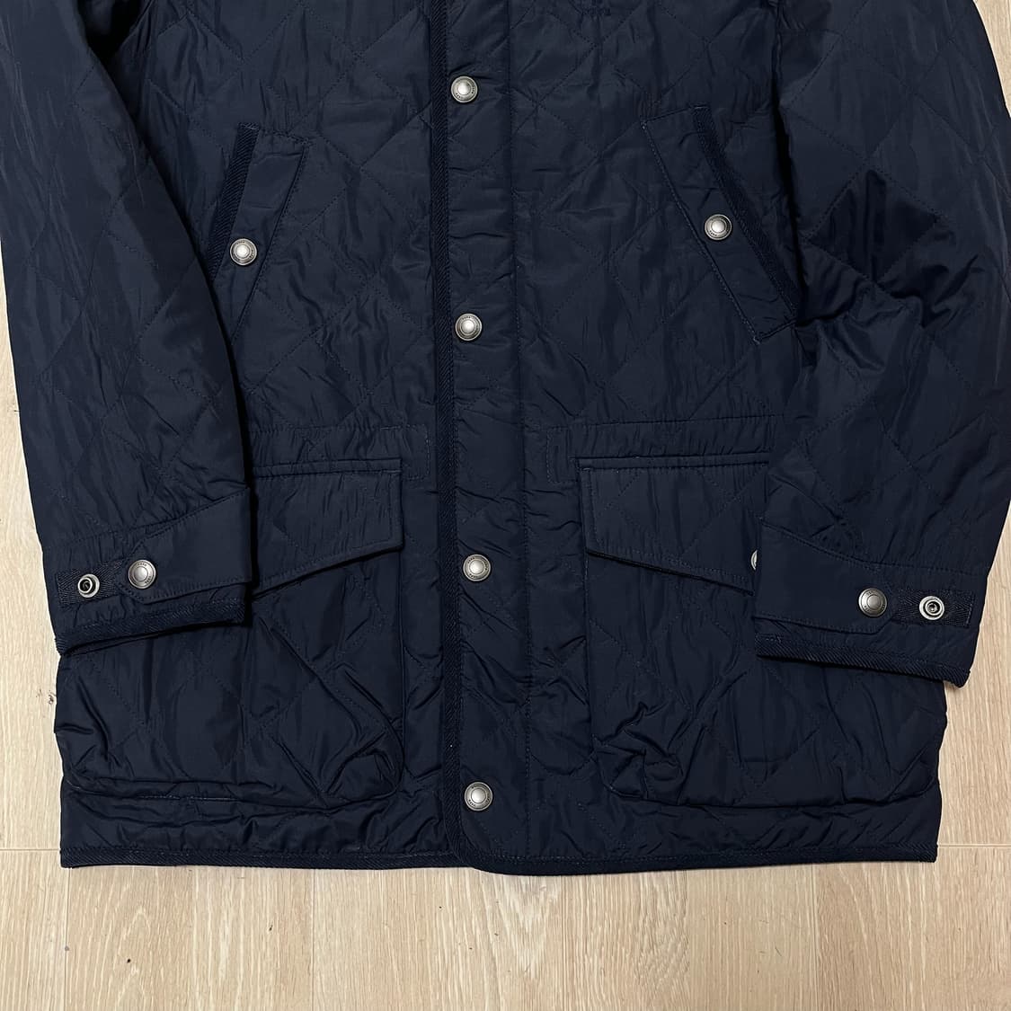 US 폴로 에센 퀼팅 코듀로이 배색 자켓 [네이비] M/95 상품이미지3