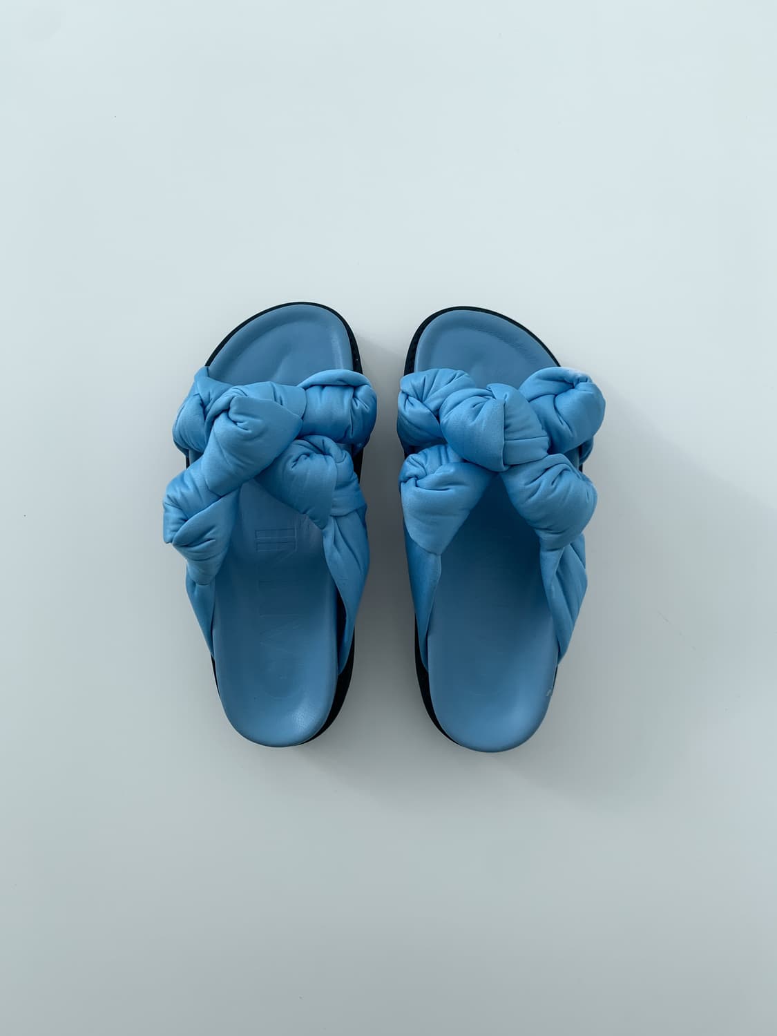 Satin Knotted Platform Sandals 상품이미지5