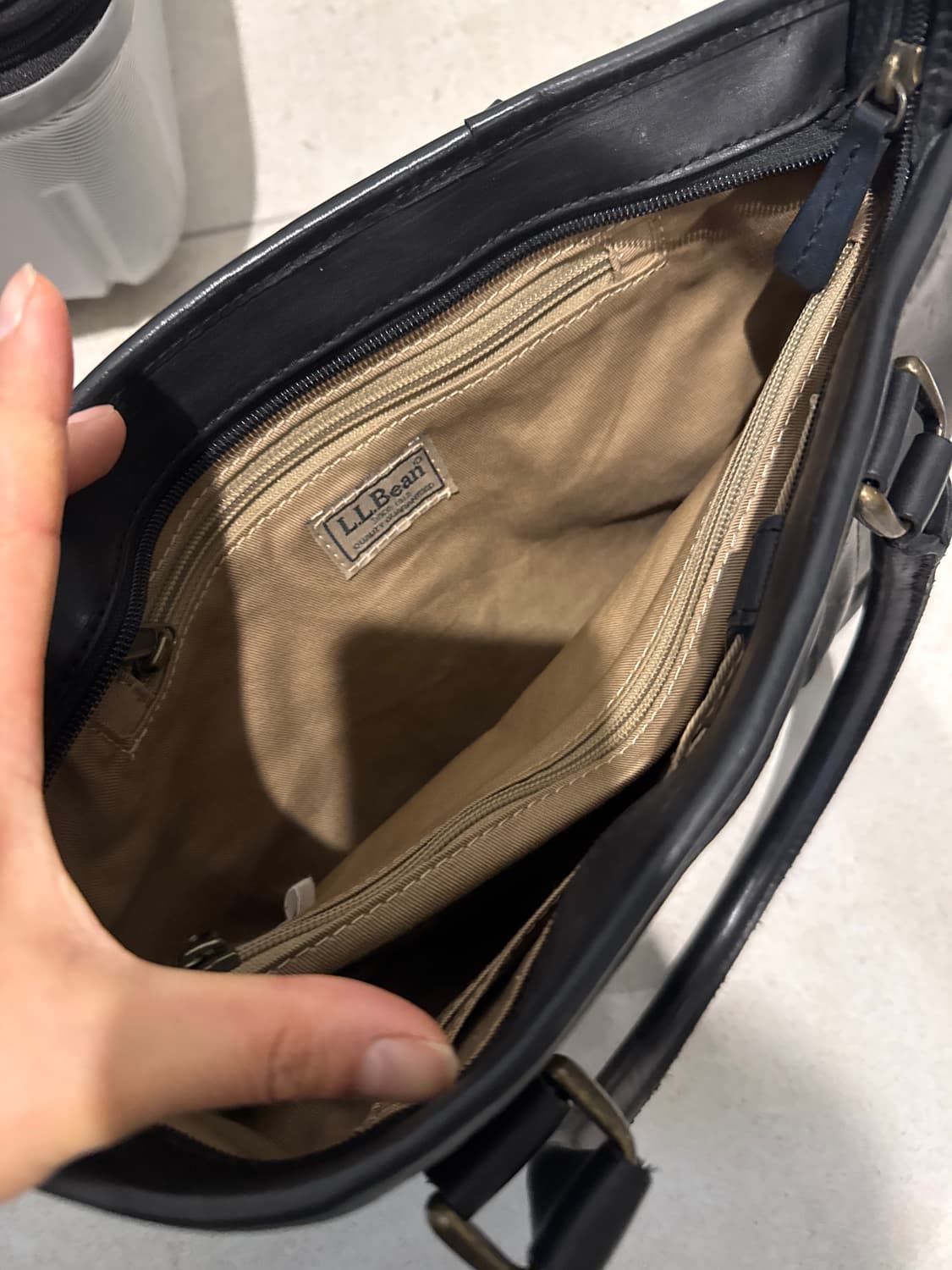 L.L. Bean 엘엘빈 필드 앤 토트 가죽 숄더백 12x8inch  상품이미지6