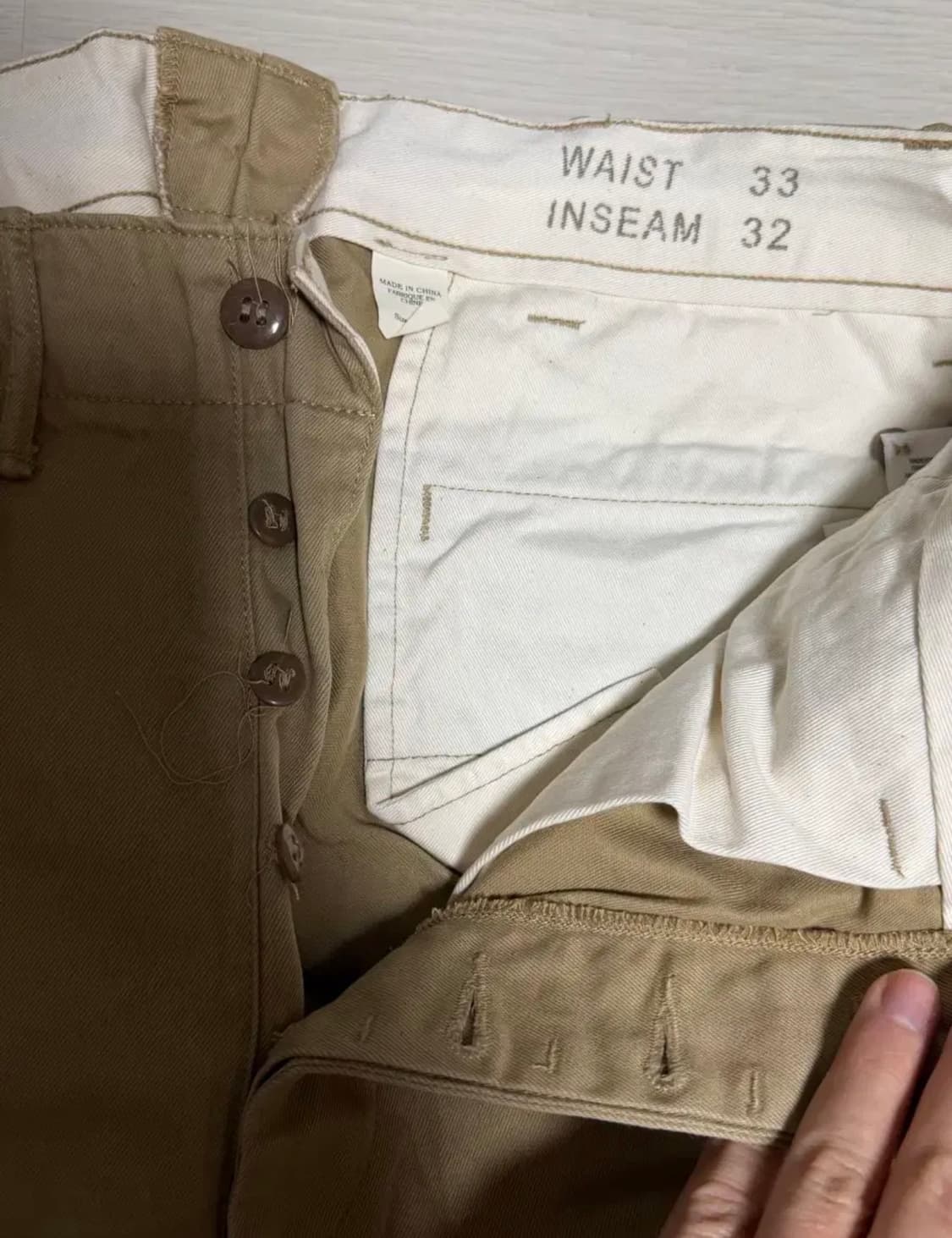 RRL 더블알엘 리페어 치노 33/32 상품이미지3