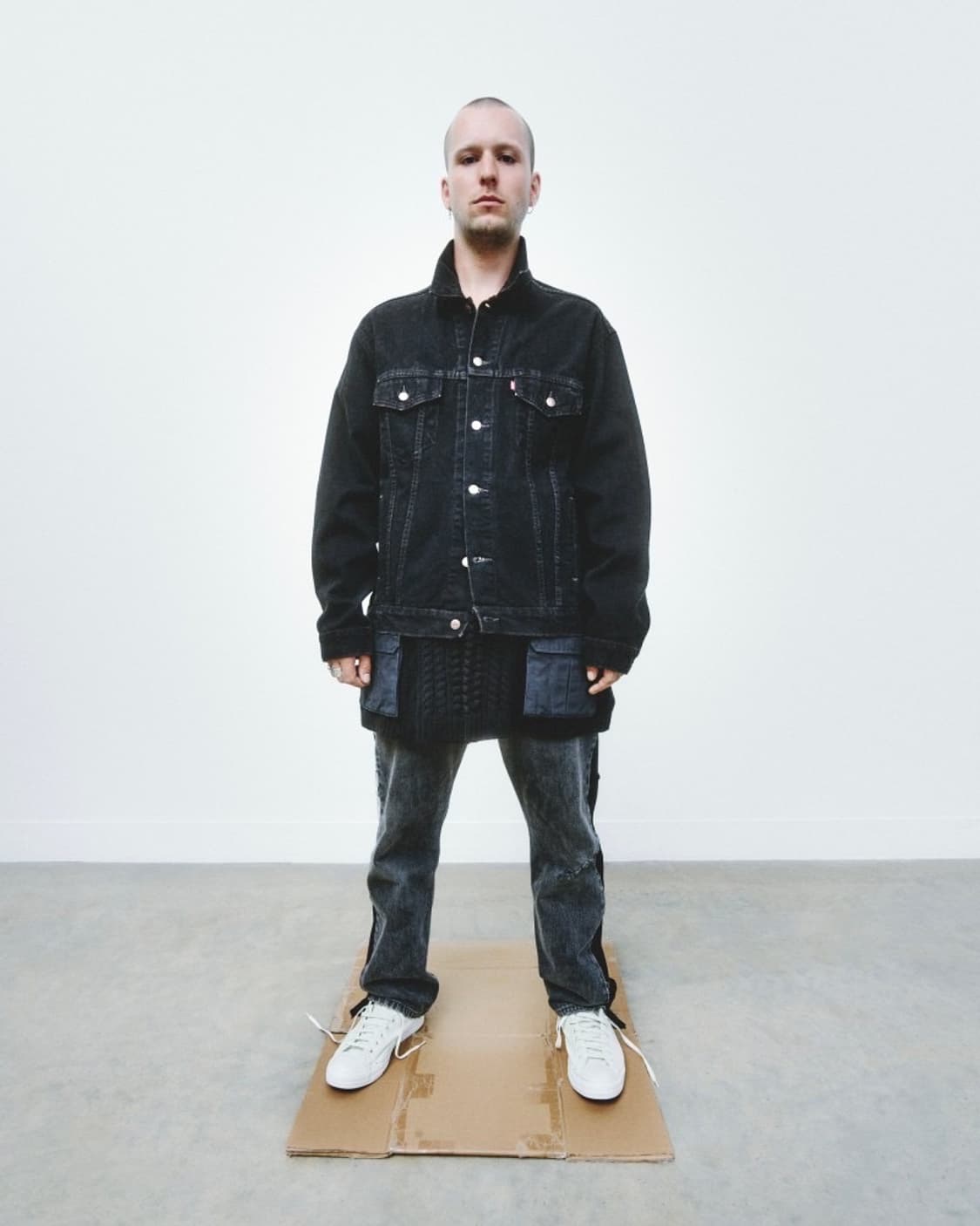 언더커버x리바이스 블랙워시 스웻 팬츠 상품이미지1