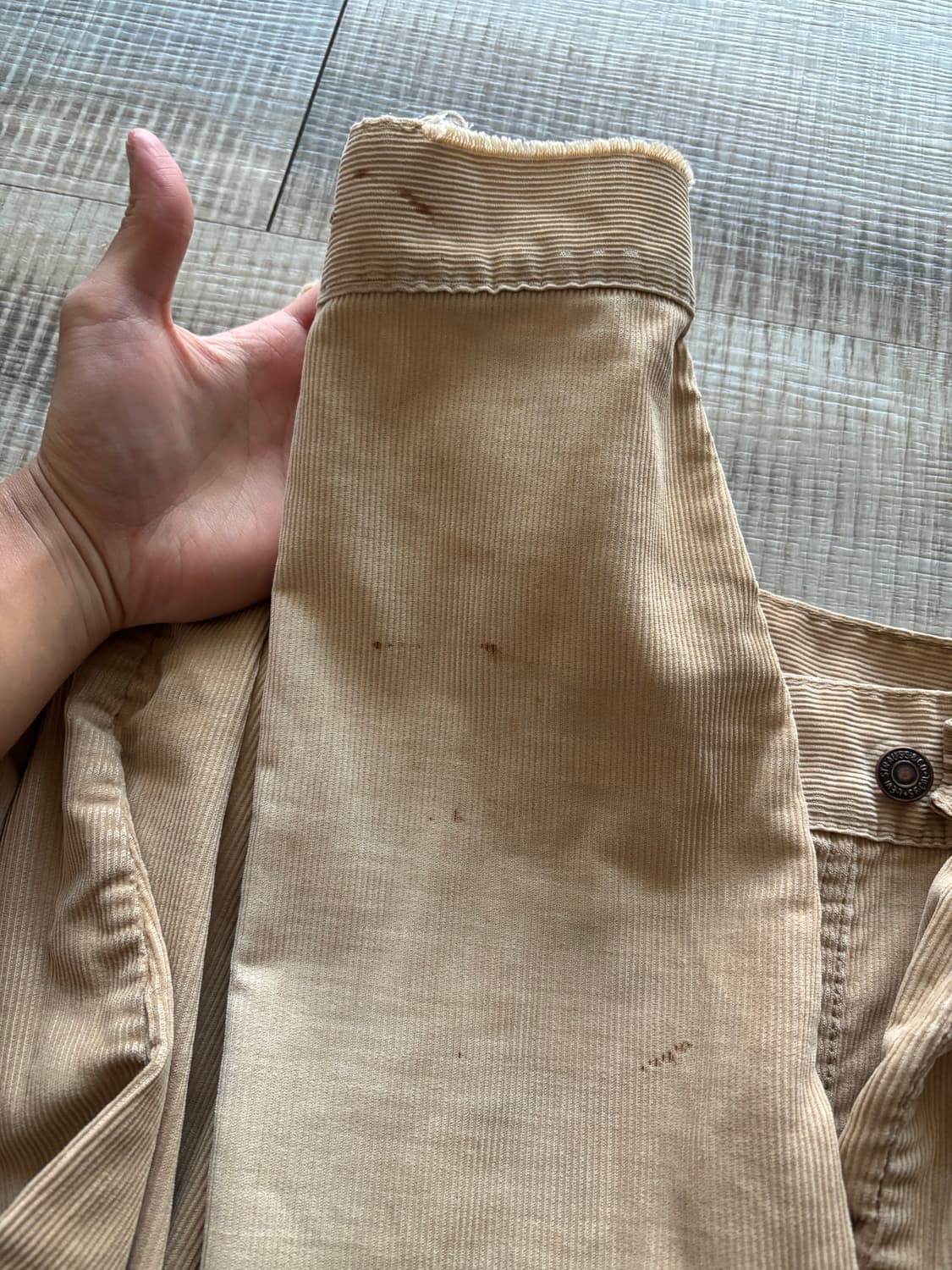 70s 리바이스 70505 코듀로이 트러커 자켓 베이지 빈티지 상품이미지6