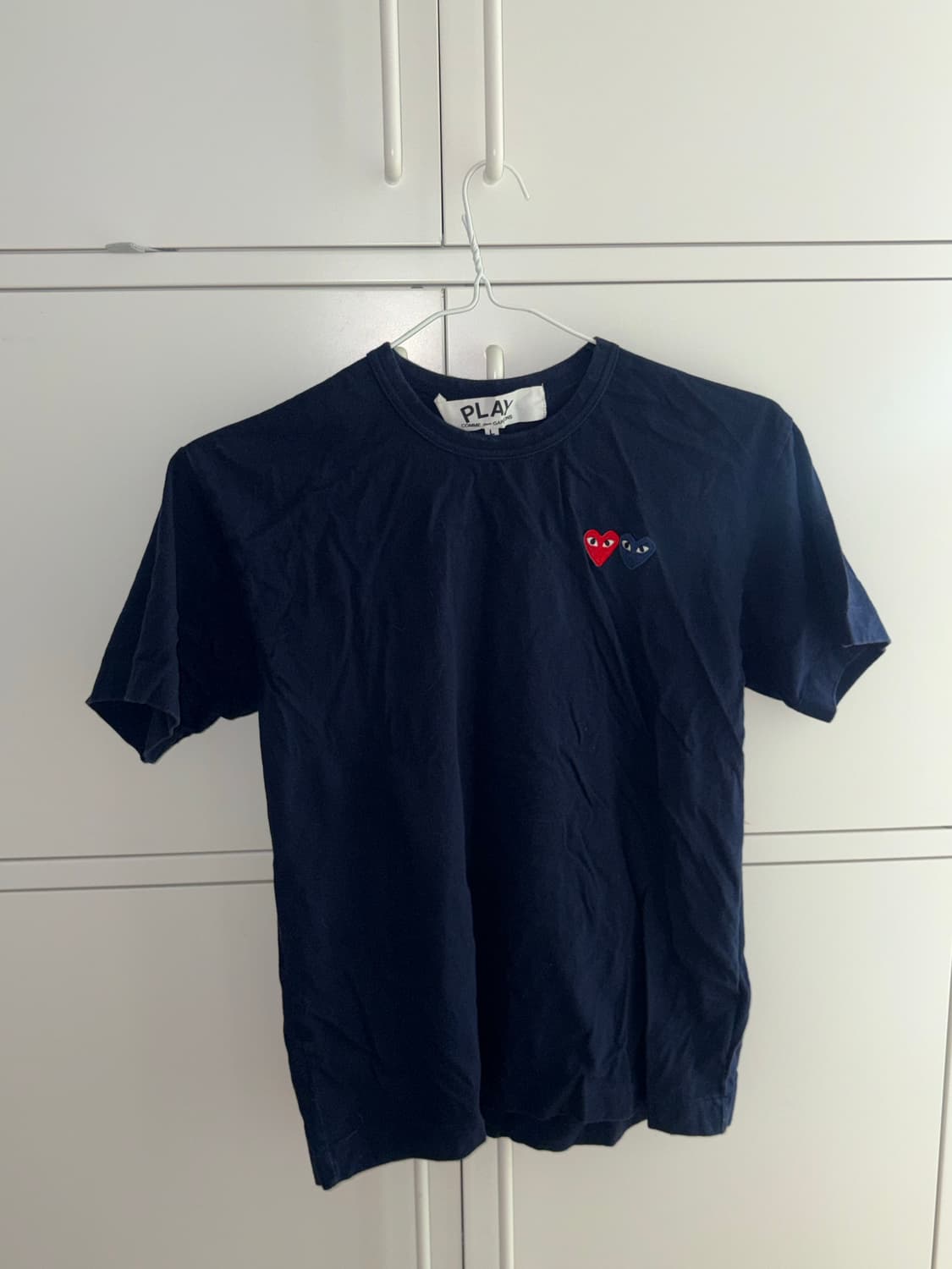 꼼데가르송 네이비 반팔 상품이미지1