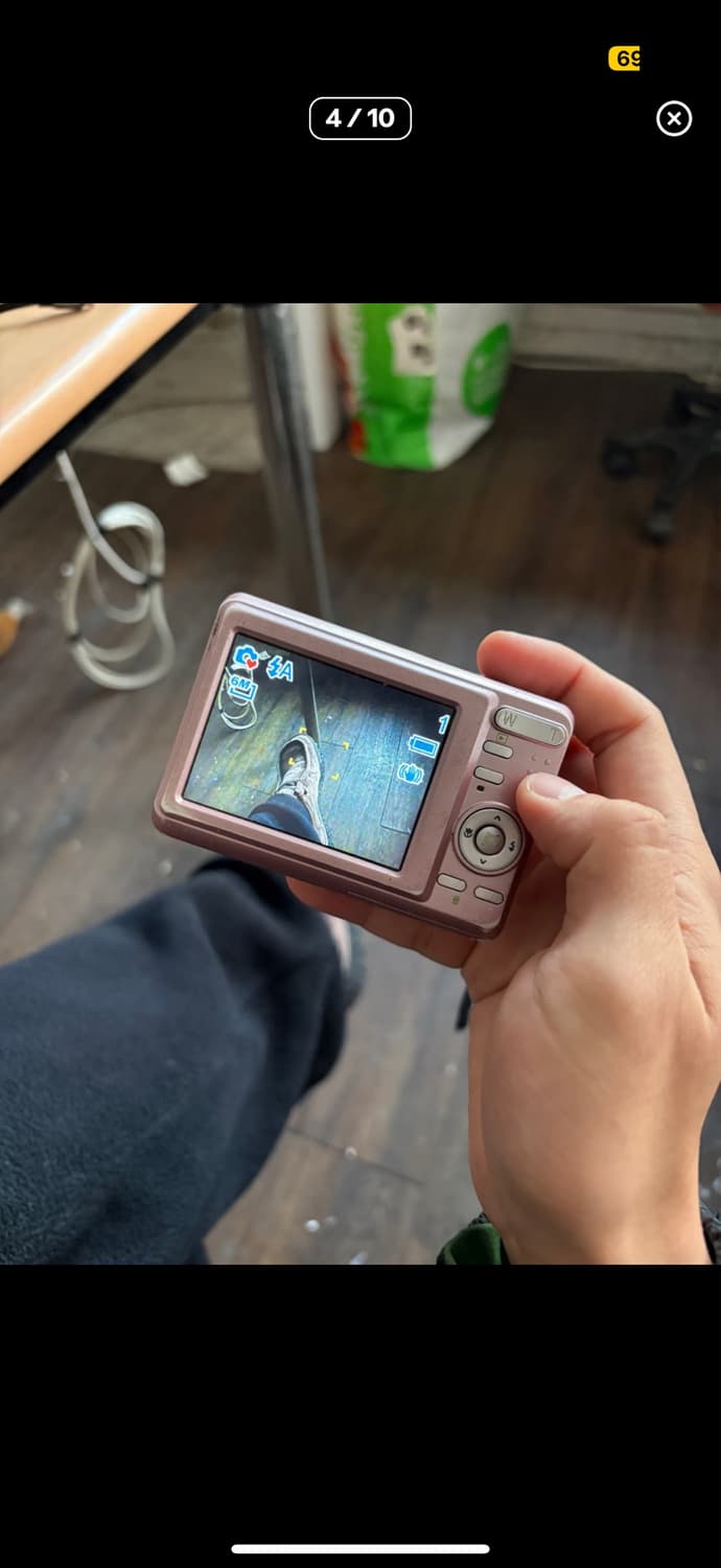 작례O) 폴라로이드 i836 디카 디지털카메라 핑크 상품이미지2