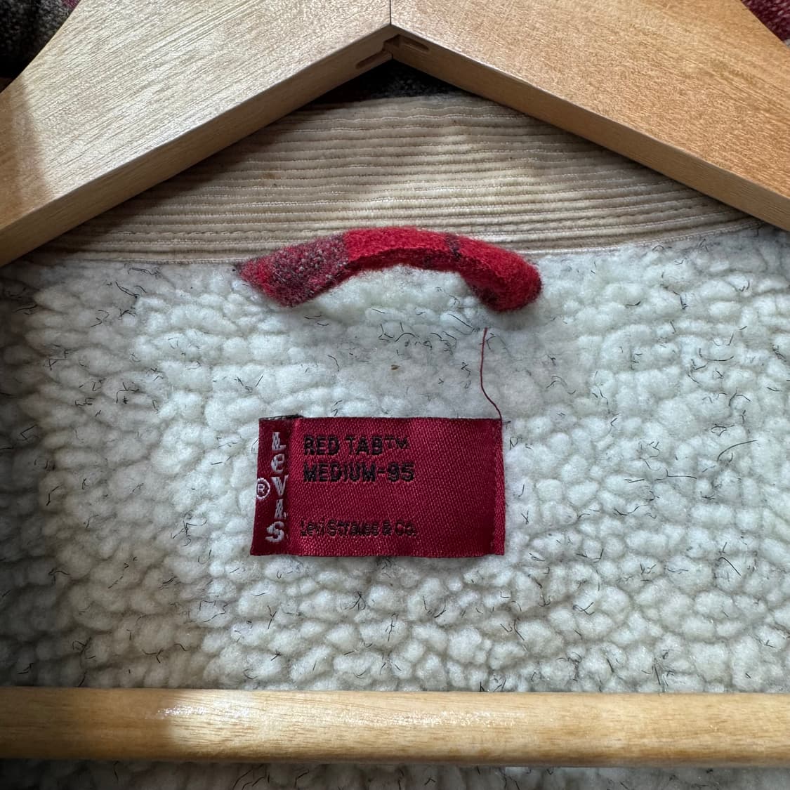 리바이스 쉐르파 체크 플란넬 자켓 (M)   상품이미지8