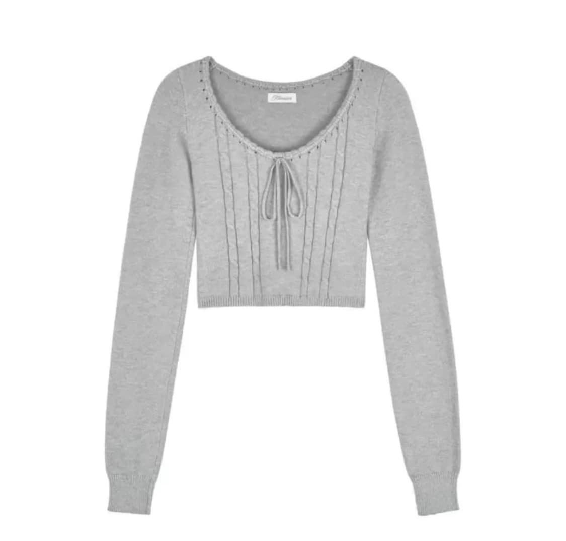 새상품) 클리시어 츄로 케이블 니트 상품이미지1